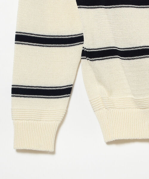BEAMS F（ビームスエフ）の「Macalastair / ボーダー クルーネック ニット（ニット/セーター・メンズ・ホワイト/イエロー・40/38）」の20枚目の写真