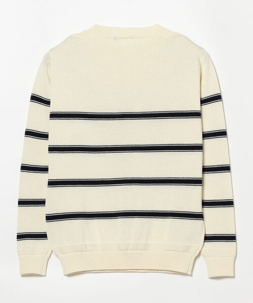 BEAMS F（ビームスエフ）の「Macalastair / ボーダー クルーネック ニット（ニット/セーター・メンズ・ホワイト/イエロー・40/38）」の21枚目の写真