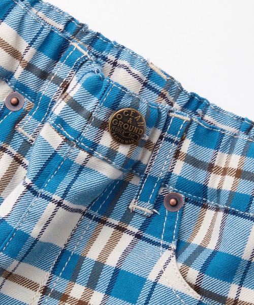 Ocean&Ground（オーシャン&グラウンド）の「チェックストレートパンツ(80～140cm)（その他パンツ・キッズ・ブルー/ネイビー・120/100/140/90/80/130/110/95）」の7枚目の写真