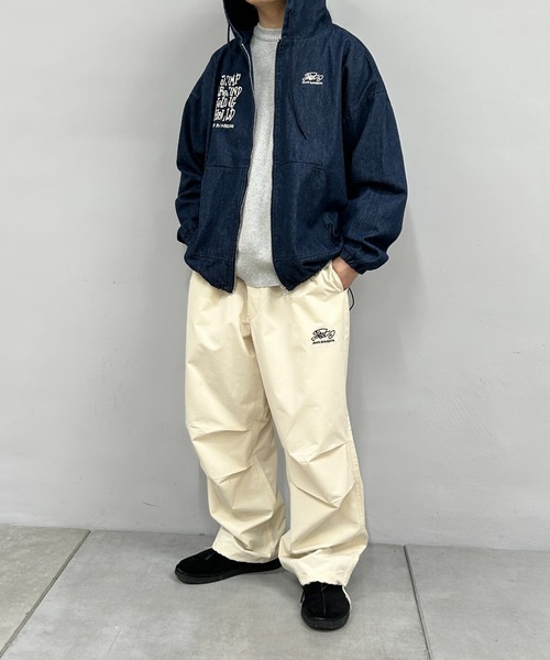 WHO'S WHO gallery（フーズフーギャラリー）の「COOPER FACTドミノフードジャケット（マウンテンパーカー・メンズ・ホワイト/ストライプ/ネイビー/ブラック/インディゴブルー・FREE）」の10枚目の写真