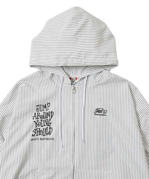 WHO'S WHO gallery（フーズフーギャラリー）の「COOPER FACTドミノフードジャケット（マウンテンパーカー・メンズ・ホワイト/ストライプ/ネイビー/ブラック/インディゴブルー・FREE）」の18枚目の写真