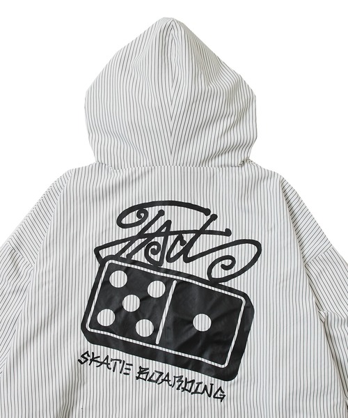 WHO'S WHO gallery（フーズフーギャラリー）の「COOPER FACTドミノフードジャケット（マウンテンパーカー・メンズ・ホワイト/ストライプ/ネイビー/ブラック/インディゴブルー・FREE）」の19枚目の写真