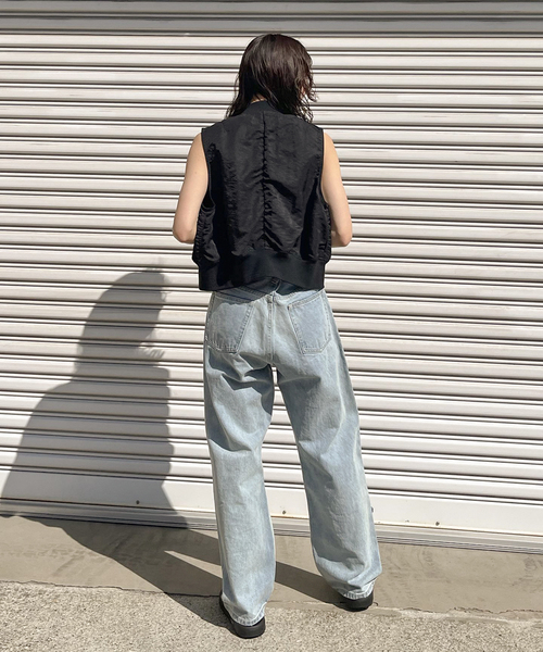 JOINT WORKS(ジョイントワークス)の「MA-1ベスト(MA-1・レディース・ブラック/カーキ・FREE)」の19枚目の写真