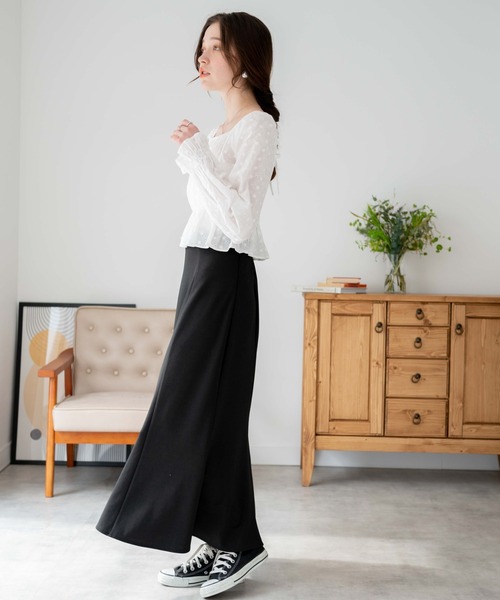 WEGO（ウィゴー）の「WEGO/コットンレースバックリボンブラウス（シャツ/ブラウス・レディース・ホワイト/ブラック・FREE）」の11枚目の写真