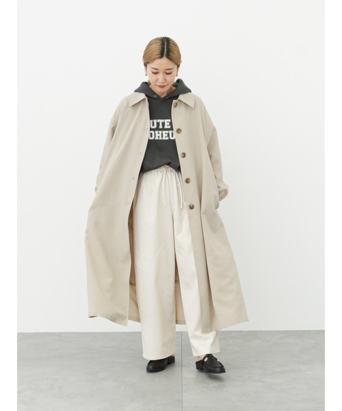 Samansa Mos2 blue（サマンサモスモスブルー）の「裏起毛ロゴパーカー（パーカー・レディース・チャコール/オフホワイト/サックスブルー・ﾌﾘ-）」の9枚目の写真