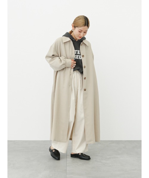 Samansa Mos2 blue（サマンサモスモスブルー）の「裏起毛ロゴパーカー（パーカー・レディース・チャコール/オフホワイト/サックスブルー・ﾌﾘ-）」の11枚目の写真