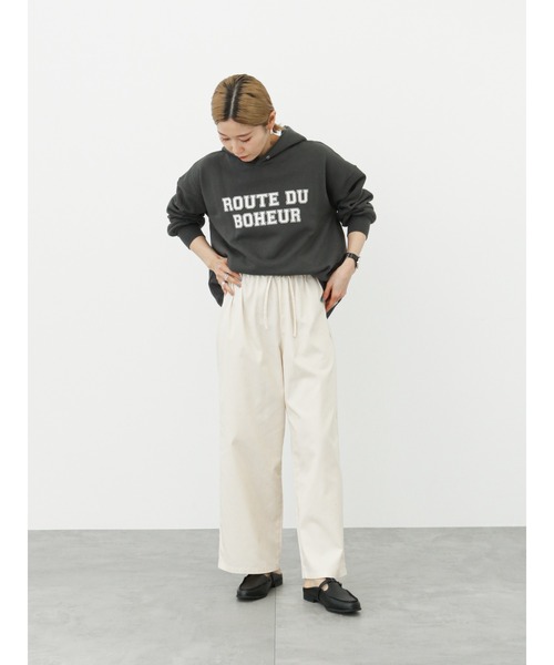 Samansa Mos2 blue（サマンサモスモスブルー）の「裏起毛ロゴパーカー（パーカー・レディース・チャコール/オフホワイト/サックスブルー・ﾌﾘ-）」の13枚目の写真