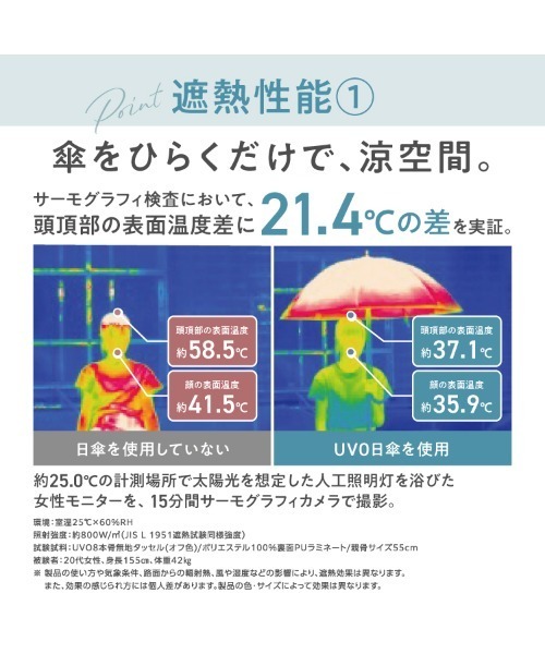 UVO(ウーボ)の「★完全遮光100% 最強の日傘「UVO(ウーボ)」12本骨 長傘 切り継ぎ Wpc.(長傘・レディース・ホワイト系その他/ベージュ系その他/ピンク系その他/ラベンダー/グレー系その他/サンドベージュ/サックスブルー・FREE)」の13枚目の写真