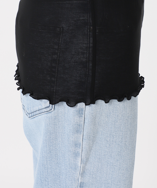 IENA LA BOUCLE(イエナラブークル)の「IENA LA BOUCLE 強撚天竺ハイネックプルオーバー(Tシャツ/カットソー・レディース・ホワイト/ブラック/パープル/イエロー・FREE)」の7枚目の写真