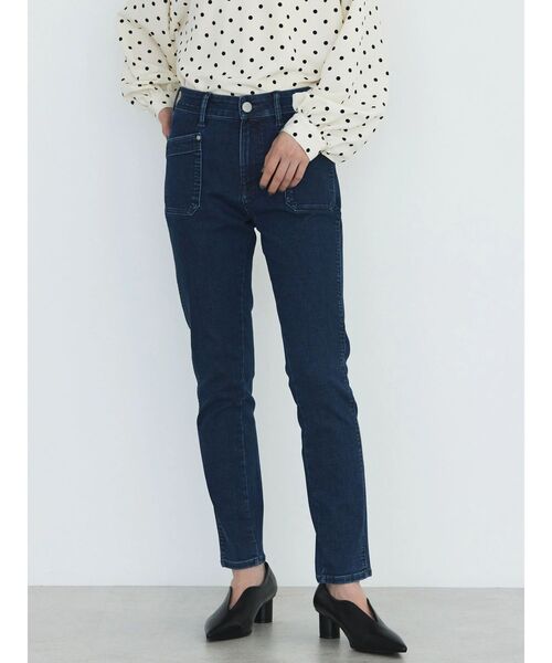 AMERICAN HOLIC（アメリカンホリック）の「ベーカーシガレットデニム（デニムパンツ・レディース・ブラック/インディゴブルー・L/S/M/XS）」の13枚目の写真