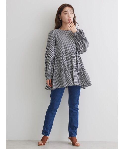 AMERICAN HOLIC（アメリカンホリック）の「ベーカーシガレットデニム（デニムパンツ・レディース・ブラック/インディゴブルー・L/S/M/XS）」の21枚目の写真