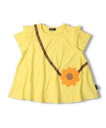 Moujonjon（ムージョンジョン）の「お花ポシェット半袖Ｔシャツ（Tシャツ/カットソー・キッズ）」