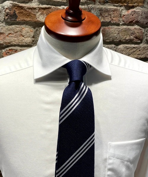 【セール】[クリケット] Cricket 6色メランジ ネイビーベース ストライプ柄 ネクタイ（ネクタイ）｜Cricket（クリケット）