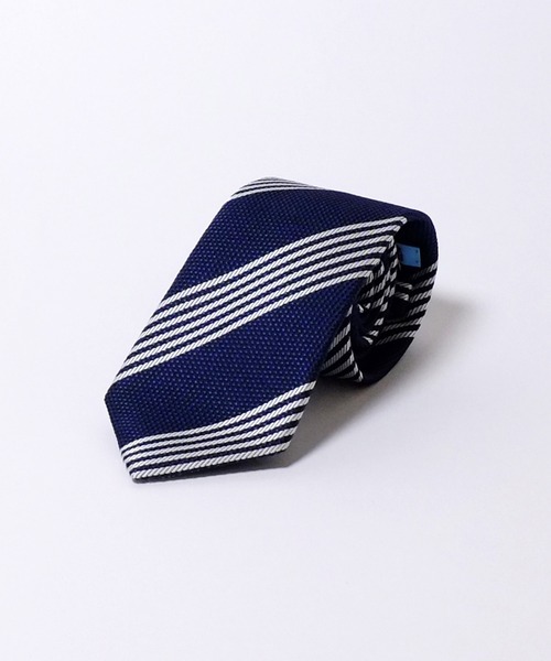 【セール】[クリケット] Cricket 6色メランジ ネイビーベース ストライプ柄 ネクタイ（ネクタイ）｜Cricket（クリケット）