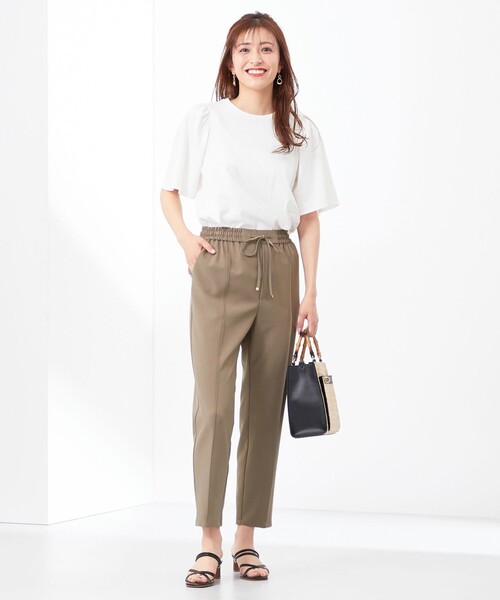 ANY SIS(エニィスィス)の「【UVケア】プレーティングジャージー フレアスリーブ カットソー(Tシャツ/カットソー・レディース・ダルブルー系/ブラック系/ローズ系/ホワイト系/ライトグリーン系/ブラック系2・2)」の15枚目の写真