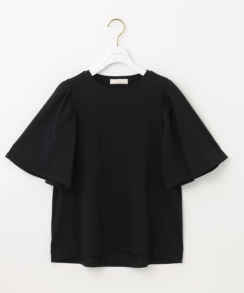 ANY SIS(エニィスィス)の「【UVケア】プレーティングジャージー フレアスリーブ カットソー(Tシャツ/カットソー・レディース・ダルブルー系/ブラック系/ローズ系/ホワイト系/ライトグリーン系/ブラック系2・2)」の18枚目の写真