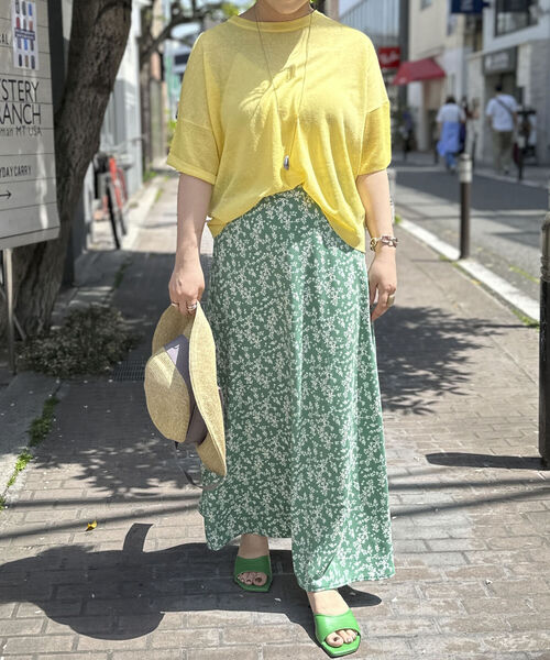 値下げ‼️【NOLLEY'S sophi 】アートフラワースカート★サイズ38★ ノーリーズソフィー NOLLEY'S sophi アートフラワーティアードSK