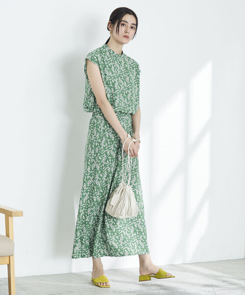 NOLLEY’S（ノーリーズ）の「◇【WEB限定】小花柄スカート（スカート・レディース・グリーン系その他3/ブラック系その他3・FREE）」の3枚目の写真