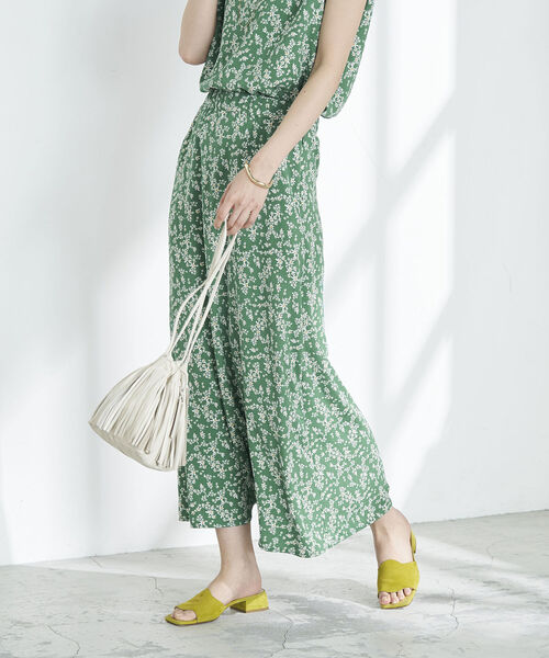 NOLLEY’S（ノーリーズ）の「◇【WEB限定】小花柄スカート（スカート・レディース・グリーン系その他3/ブラック系その他3・FREE）」の8枚目の写真