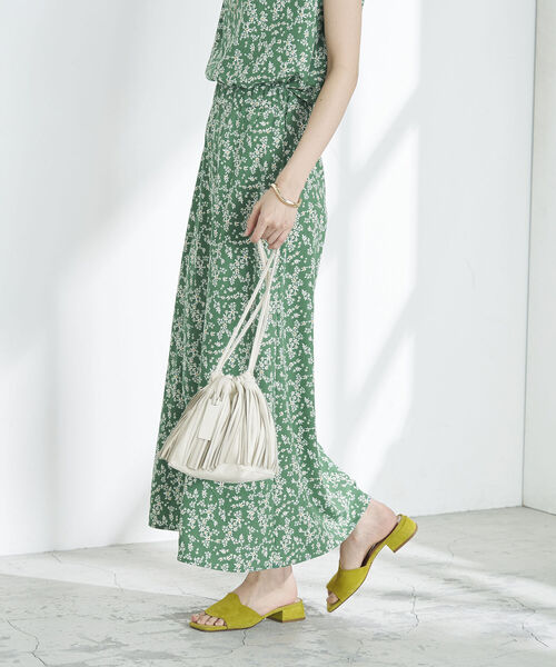 NOLLEY’S（ノーリーズ）の「◇【WEB限定】小花柄スカート（スカート・レディース・グリーン系その他3/ブラック系その他3・FREE）」の10枚目の写真