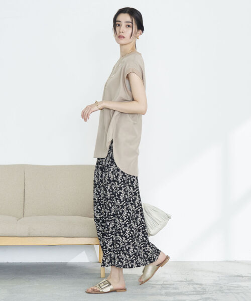 NOLLEY’S（ノーリーズ）の「◇【WEB限定】小花柄スカート（スカート・レディース・グリーン系その他3/ブラック系その他3・FREE）」の19枚目の写真
