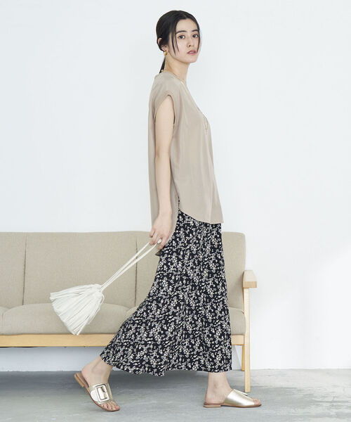 NOLLEY’S（ノーリーズ）の「◇【WEB限定】小花柄スカート（スカート・レディース・グリーン系その他3/ブラック系その他3・FREE）」の21枚目の写真
