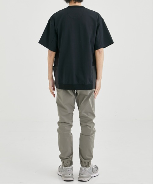 WHITE MOUNTAINEERING(ホワイトマウンテニアリング)の「【White Mountaineering / ホワイトマウンテニアリング】DOUBLE KNIT POCKET T-SHIRT/ダブルニットポケットTシャツ(Tシャツ/カットソー・メンズ・ベージュ/ブラック・1/2)」の6枚目の写真
