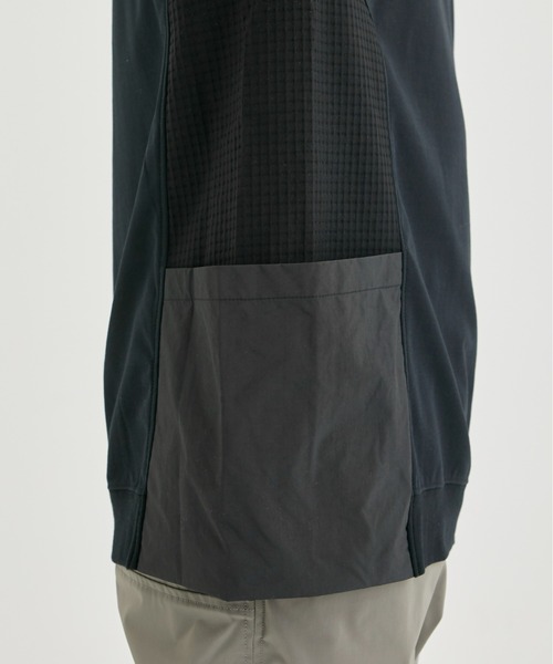 WHITE MOUNTAINEERING(ホワイトマウンテニアリング)の「【White Mountaineering / ホワイトマウンテニアリング】DOUBLE KNIT POCKET T-SHIRT/ダブルニットポケットTシャツ(Tシャツ/カットソー・メンズ・ベージュ/ブラック・1/2)」の9枚目の写真