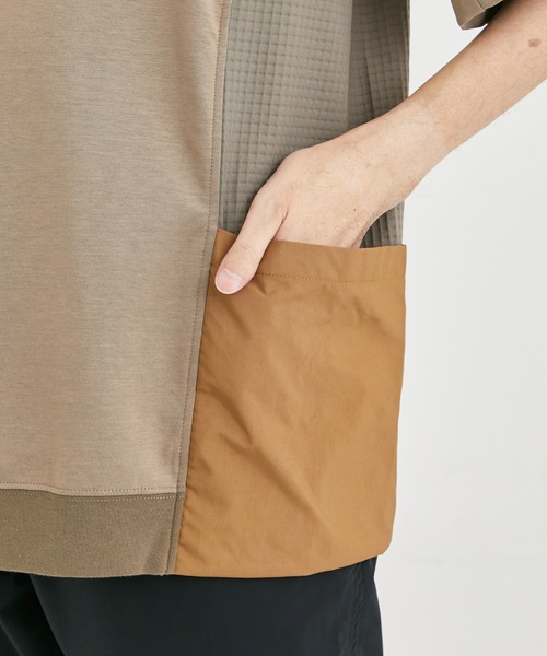 WHITE MOUNTAINEERING(ホワイトマウンテニアリング)の「【White Mountaineering / ホワイトマウンテニアリング】DOUBLE KNIT POCKET T-SHIRT/ダブルニットポケットTシャツ(Tシャツ/カットソー・メンズ・ベージュ/ブラック・1/2)」の14枚目の写真