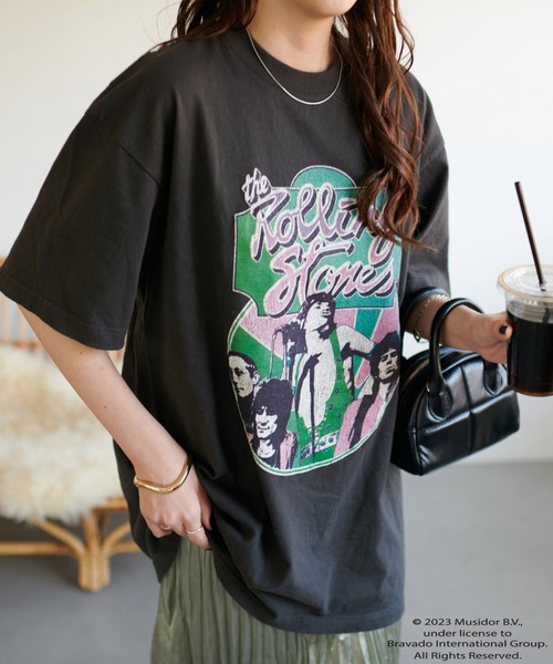 DISCOAT（ディスコート）の「≪WEB限定≫【ユニセックス】アソートバンドT（Tシャツ/カットソー・レディース・ベージュ/ブラック系その他2/ブラック系その他・FREE）」の2枚目の写真