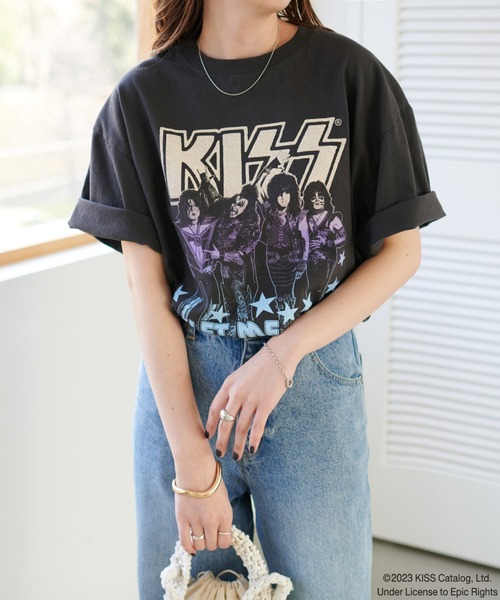 DISCOAT（ディスコート）の「≪WEB限定≫【ユニセックス】アソートバンドT（Tシャツ/カットソー・レディース・ベージュ/ブラック系その他2/ブラック系その他・FREE）」の5枚目の写真