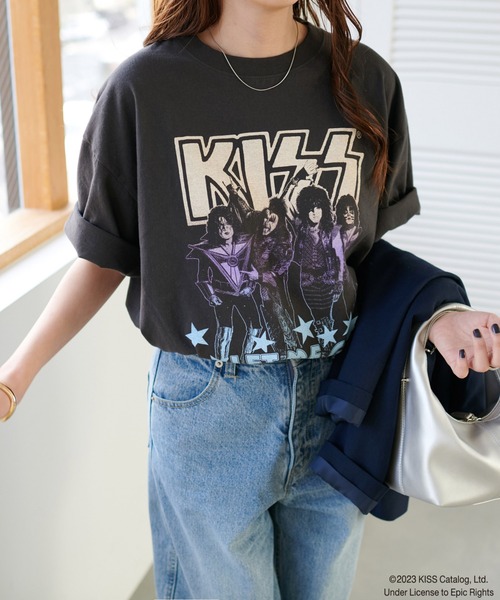 DISCOAT（ディスコート）の「≪WEB限定≫【ユニセックス】アソートバンドT（Tシャツ/カットソー・レディース・ベージュ/ブラック系その他2/ブラック系その他・FREE）」の7枚目の写真