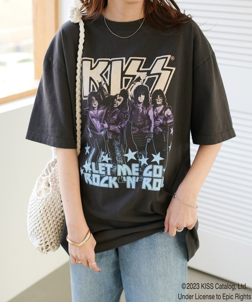 DISCOAT（ディスコート）の「≪WEB限定≫【ユニセックス】アソートバンドT（Tシャツ/カットソー・レディース・ベージュ/ブラック系その他2/ブラック系その他・FREE）」の9枚目の写真