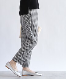 couture brooch | 裾リボンサテストパンツ(その他パンツ)