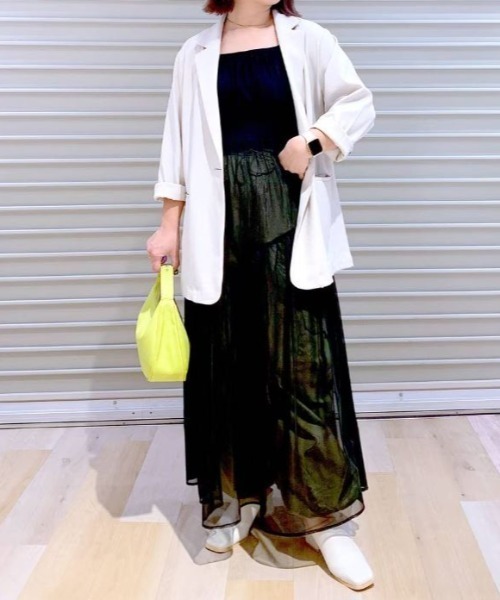 FOREVER 21（フォーエバー トゥエンティーワン）の「チュールキャミワンピース（ワンピース・レディース・ブルー/ピンク系その他/ブラック/オフホワイト・SMALL/MEDIUM）」の21枚目の写真