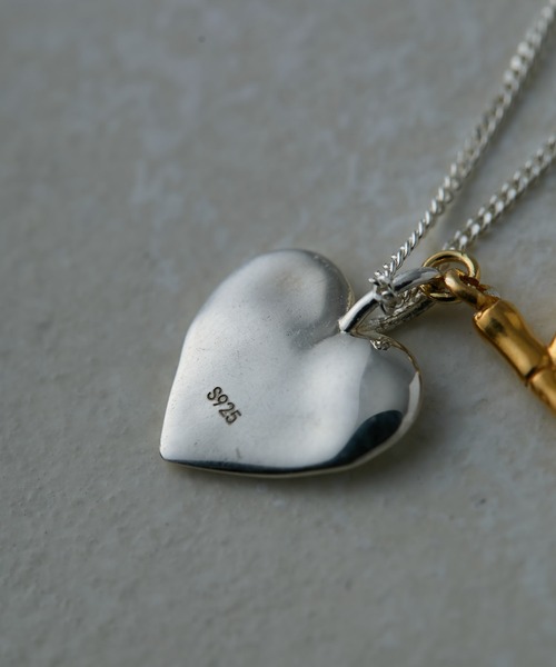 イアパピヨネ シルバー925 イニシャルM×ハートネックレス 新品未使用 ear PAPILLONNER（イアパピヨネ）の「シルバー925ハート