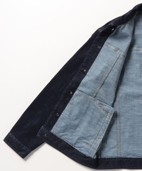 Guess（ゲス）の「Denim Jacket（デニムジャケット・メンズ・ダークブルー・MEDIUM/LARGE/X-LARGE）」の11枚目の写真