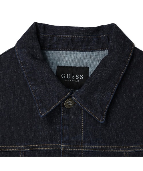 Guess（ゲス）の「Denim Jacket（デニムジャケット・メンズ・ダークブルー・MEDIUM/LARGE/X-LARGE）」の3枚目の写真