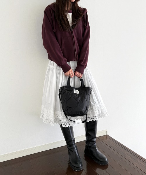 FREDRIK PACKERS（フレドリックパッカーズ）の「【FREDRIK PACKERS】70D MISSION TOTE QUILTING（トートバッグ・レディース・ベージュ/ブラック/オリーブ・FREE）」の18枚目の写真