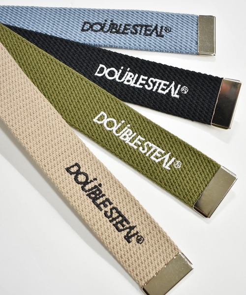 DOUBLE STEAL(ダブルスティール)の「DS刺繍 GIベルト(ベルト・メンズ・グレイッシュブルー/カーキ/ベージュ/ブラック・FREE)」の6枚目の写真