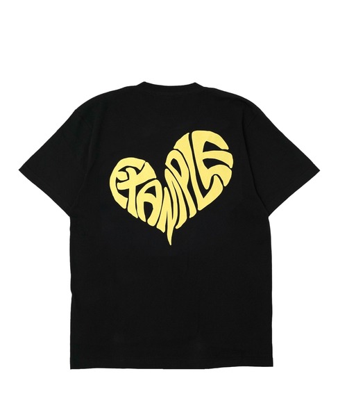EXAMPLE（エグザンプル）の「《ZOZO LIMITED》EXAMPLE HEART LOGO S/S TEE（Tシャツ/カットソー・メンズ・ホワイト×グリーン/ホワイト×ブラック/ブラック×ホワイト/ホワイト×パープル/ブラック×レッド/ブラック×ブルー/ブラック×イエロー/ホワイト×ブラウン・M/L/XL/XXL）」の8枚目の写真