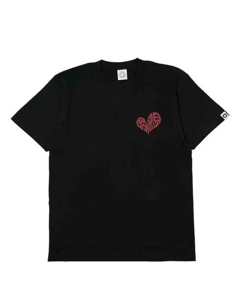 EXAMPLE（エグザンプル）の「《ZOZO LIMITED》EXAMPLE HEART LOGO S/S TEE（Tシャツ/カットソー・メンズ・ホワイト×グリーン/ホワイト×ブラック/ブラック×ホワイト/ホワイト×パープル/ブラック×レッド/ブラック×ブルー/ブラック×イエロー/ホワイト×ブラウン・M/L/XL/XXL）」の19枚目の写真