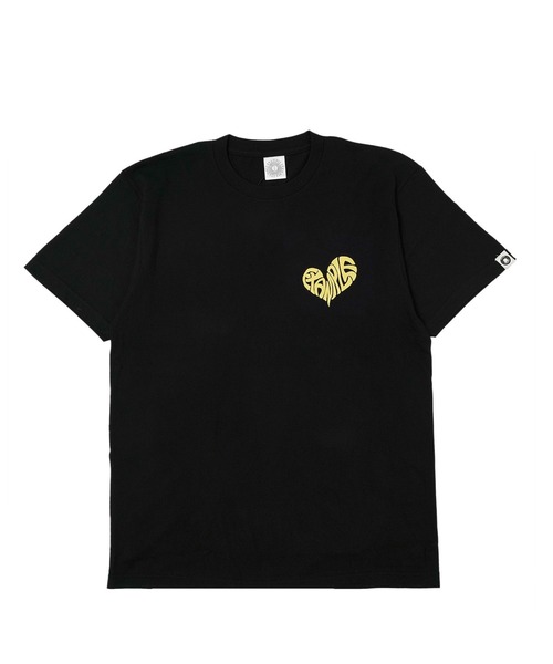 EXAMPLE（エグザンプル）の「《ZOZO LIMITED》EXAMPLE HEART LOGO S/S TEE（Tシャツ/カットソー・メンズ・ホワイト×グリーン/ホワイト×ブラック/ブラック×ホワイト/ホワイト×パープル/ブラック×レッド/ブラック×ブルー/ブラック×イエロー/ホワイト×ブラウン・M/L/XL/XXL）」の15枚目の写真