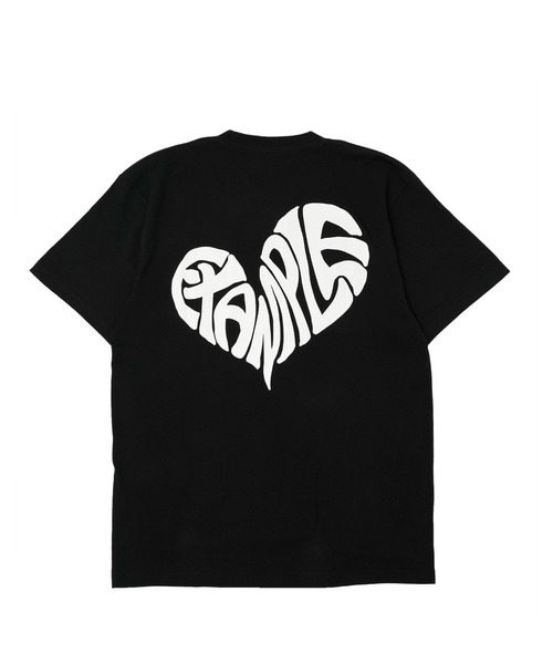 EXAMPLE（エグザンプル）の「《ZOZO LIMITED》EXAMPLE HEART LOGO S/S TEE（Tシャツ/カットソー・メンズ・ホワイト×グリーン/ホワイト×ブラック/ブラック×ホワイト/ホワイト×パープル/ブラック×レッド/ブラック×ブルー/ブラック×イエロー/ホワイト×ブラウン・M/L/XL/XXL）」の20枚目の写真