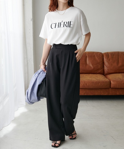 DISCOAT(ディスコート)の「アンチピリングタックワイドパンツ(その他パンツ・レディース・ブラック/ホワイト系その他/グレー・MEDIUM/LARGE/SMALL)」の13枚目の写真