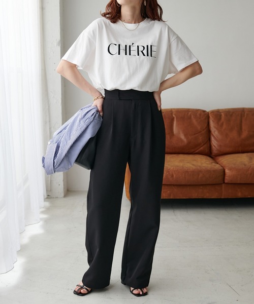 DISCOAT(ディスコート)の「アンチピリングタックワイドパンツ(その他パンツ・レディース・ブラック/ホワイト系その他/グレー・MEDIUM/LARGE/SMALL)」の14枚目の写真