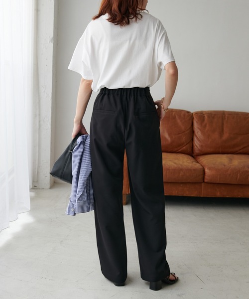 DISCOAT(ディスコート)の「アンチピリングタックワイドパンツ(その他パンツ・レディース・ブラック/ホワイト系その他/グレー・MEDIUM/LARGE/SMALL)」の16枚目の写真