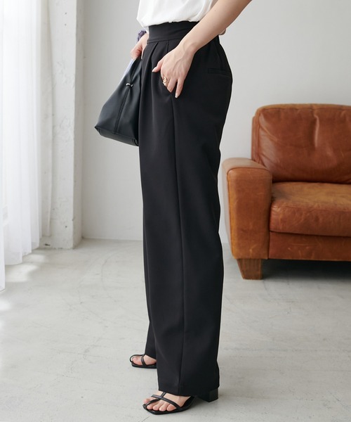 DISCOAT(ディスコート)の「アンチピリングタックワイドパンツ(その他パンツ・レディース・ブラック/ホワイト系その他/グレー・MEDIUM/LARGE/SMALL)」の20枚目の写真