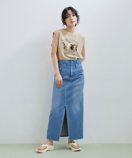 ADAM ET ROPE'（アダムエロペ）の「【Good Rock Speed】ORIGINAL ROCK SLEEVELESS TEE（タンクトップ・レディース・ブラック/ベージュ・FREE）」の19枚目の写真