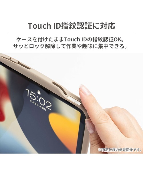 iFace(アイフェイス)の「iPad 11inch A16(第11世代)/10.9inch(第10世代)/10.9inch(第10世代) / 10.2inch(第9/第8/第7世代)専用 iFace Reflection ポリカーボネート クリアケース(PC・タブレットケース・レディース・ベージュ/ブラック・10h/7-9Y)」の10枚目の写真